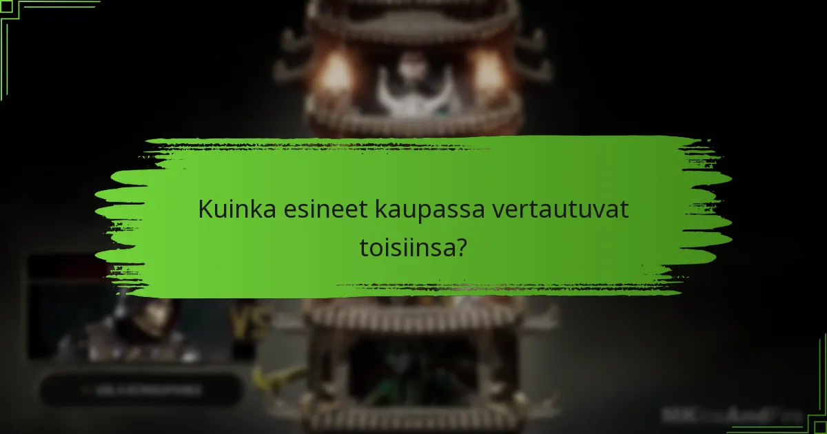 Kuinka ostan esineitä Mortal Kombat 11:ssä?