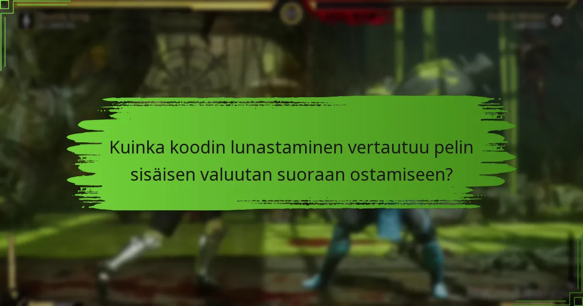 Mitä tyyppisiä koodeja on saatavilla Mortal Kombat 11:ssä?