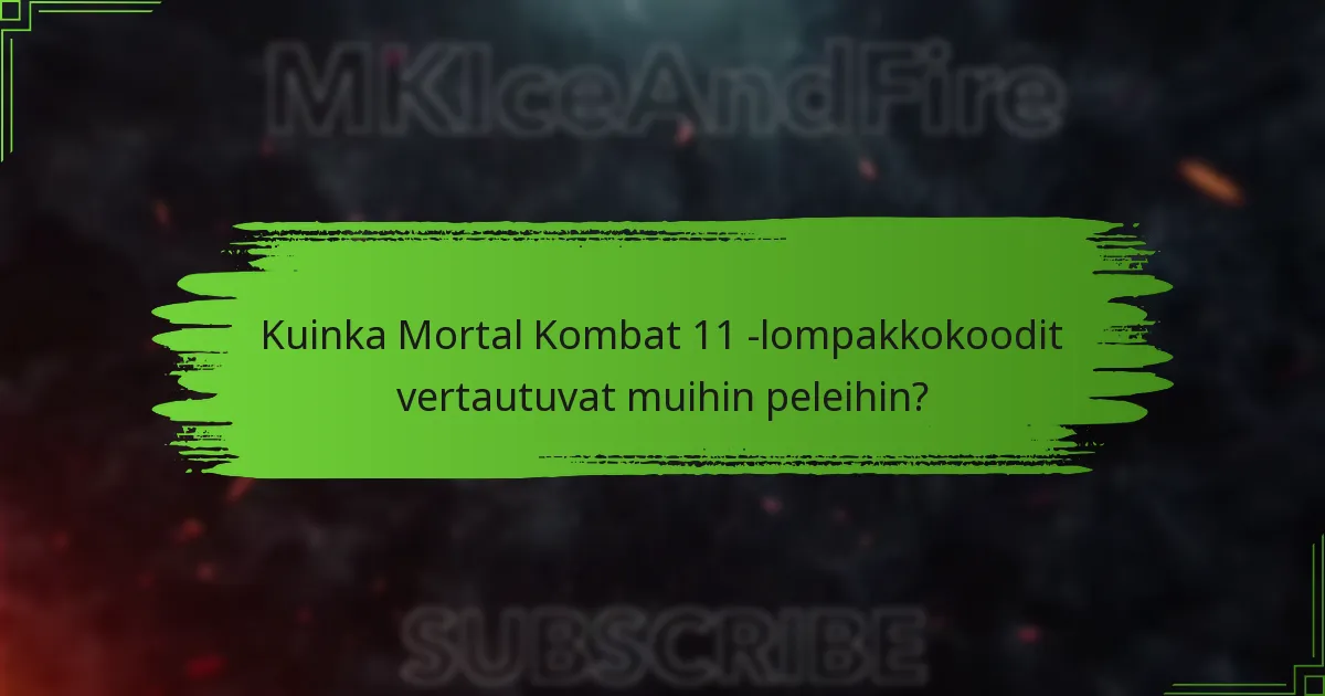 Kuinka lunastan lompakkokoodin Mortal Kombat 11:ssä?