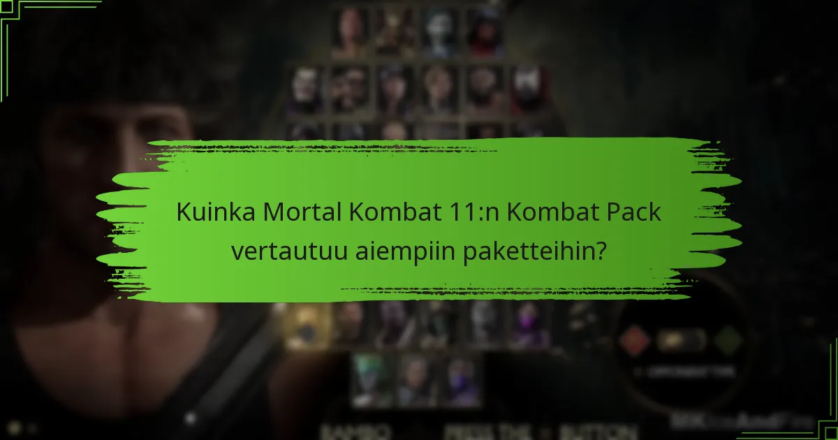 Mitä uutta sisältöä julkaistaan Mortal Kombat 11:lle?