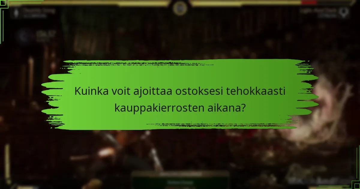 Mitkä strategiat maksimoivat palkinnot kauppakierrosten aikana?