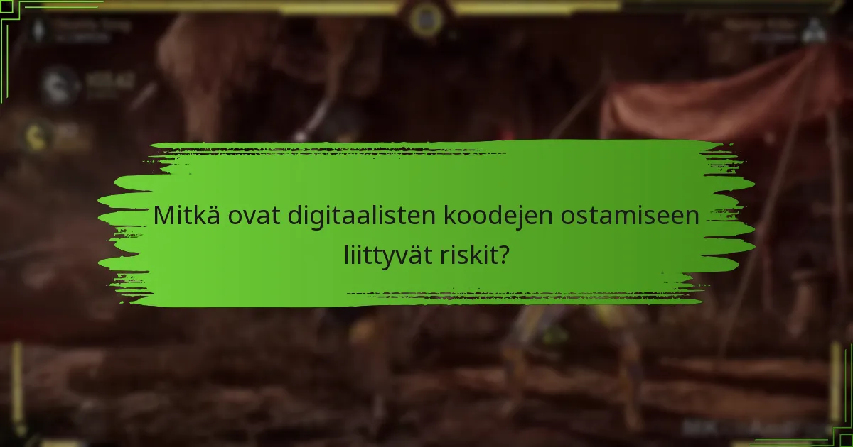 Mitkä alustat tukevat Mortal Kombat 11:n digitaalisten koodejen lunastamista?