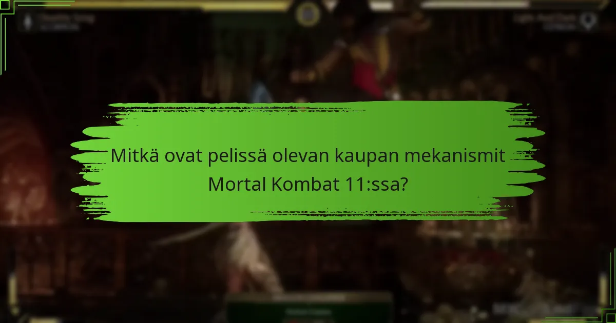 Mitkä ovat yleiset ansat pelissä olevassa kaupassa?