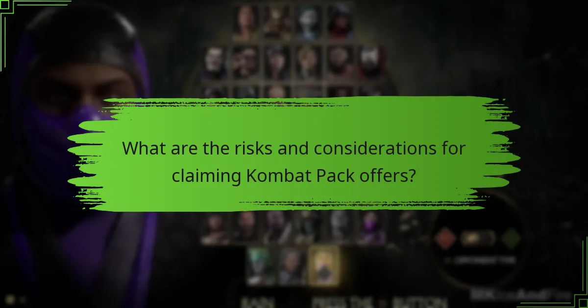 How can players claim opportunities from the Kombat Pack?
